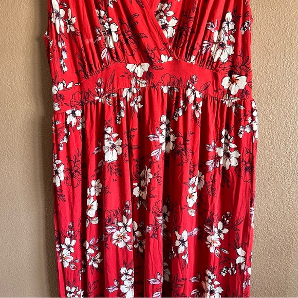 41 Hawthorn Red Sleeveless V-Neck Sundress Size 2X NWT - Picture 4 of 13